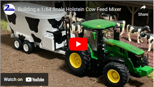 Building a Custom 1/64 Holstein Cow Feed Mixer