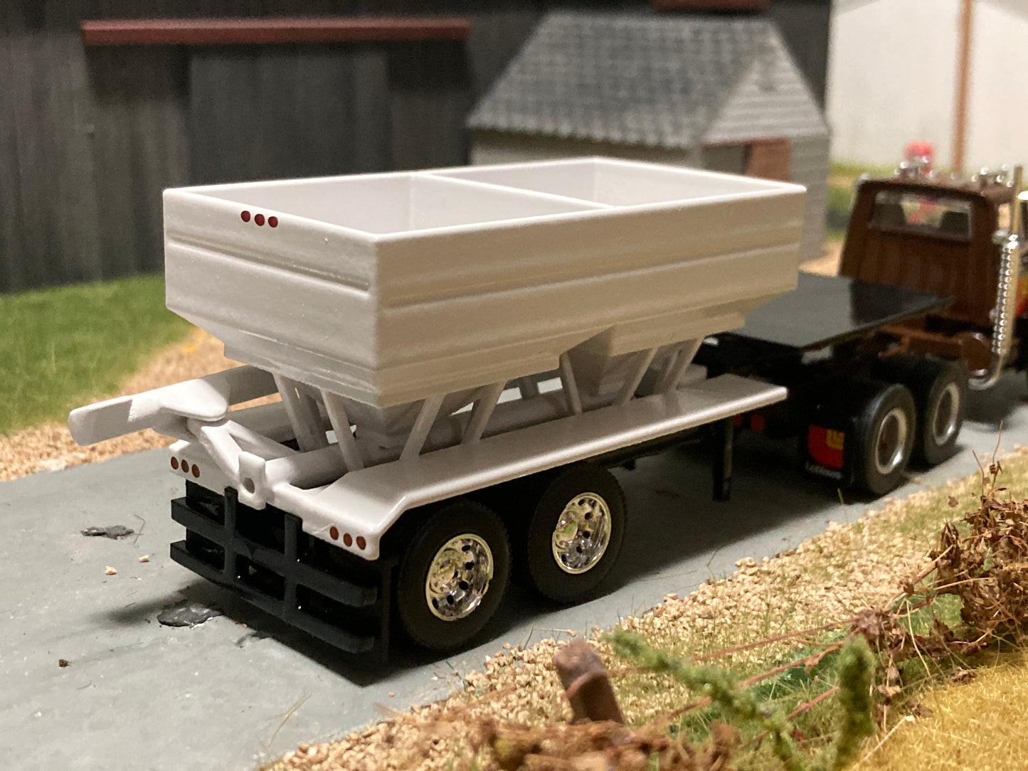 1/64 Fertilizer Tender Trailer 2 Hopper 16 Ton