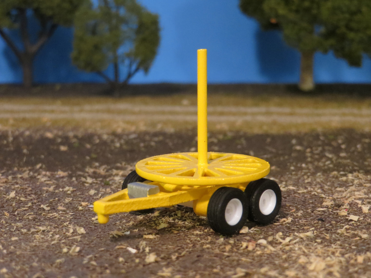 1/64 Tile Plow Set w/ Tile Roll and Stringer Cart (yellow)