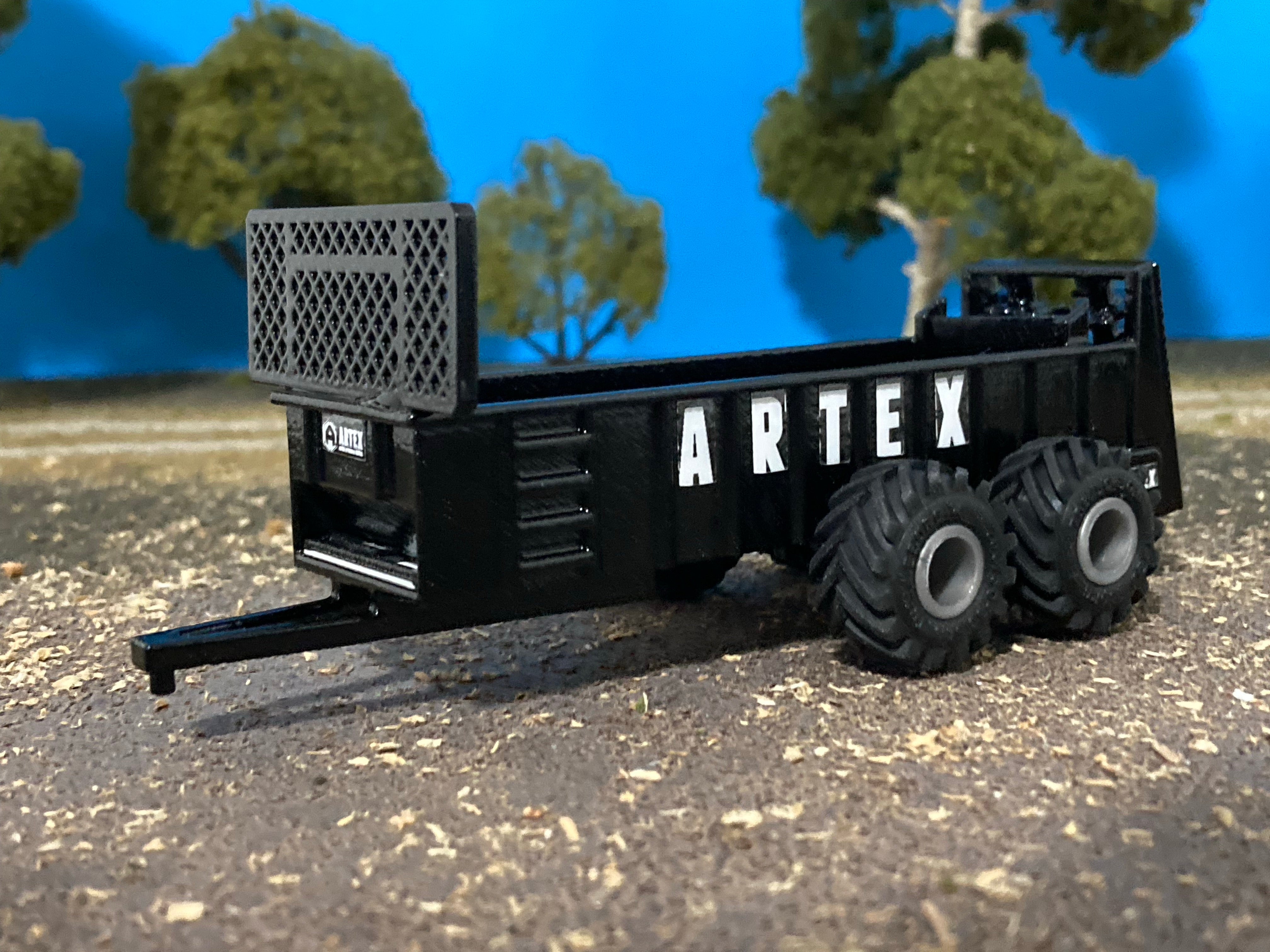 1/64 Artex SB600 Manure Spreader Black 2 Scale Fabrications