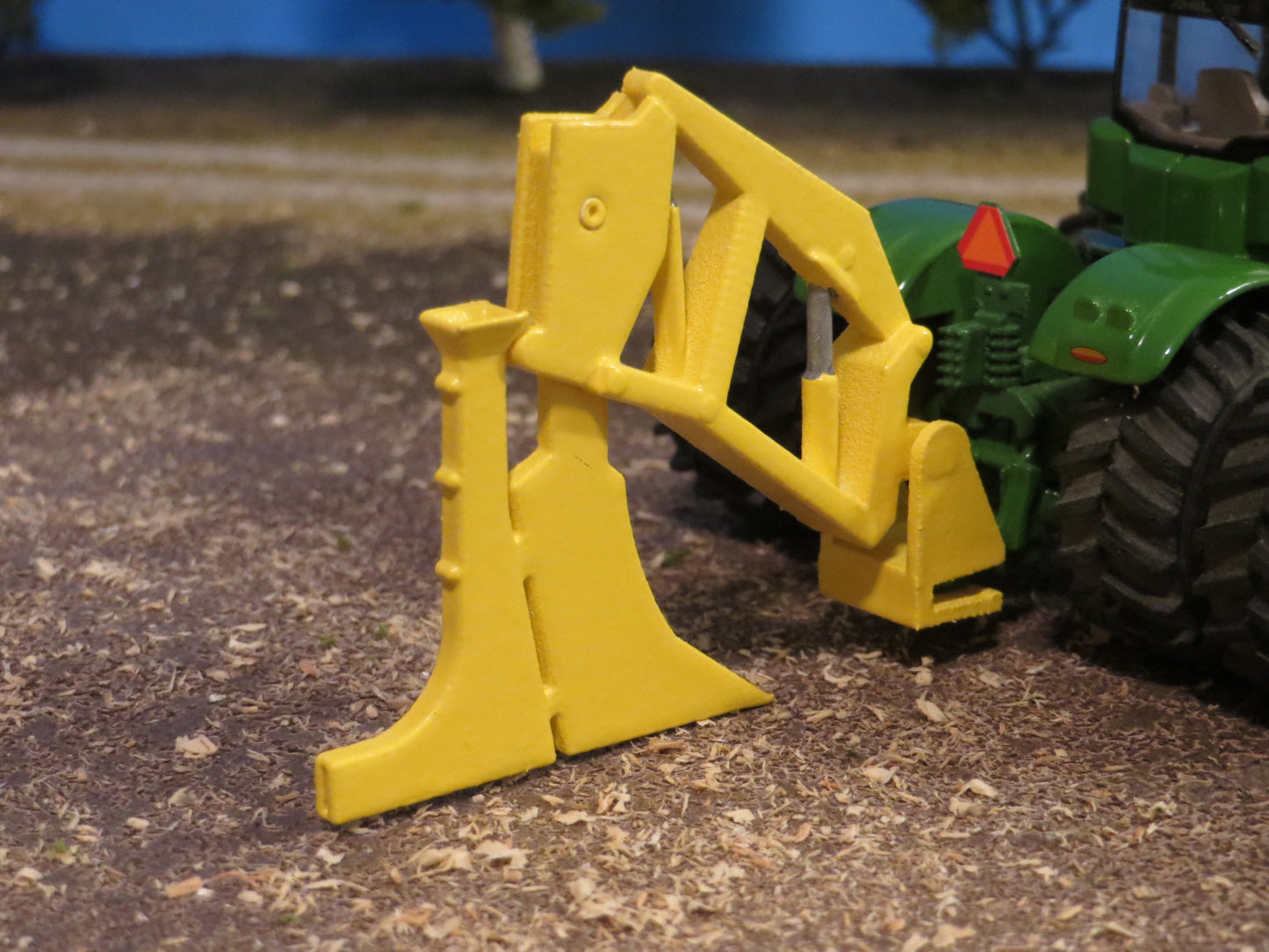 1/64 Tile Plow for Tractor Mount (yellow)