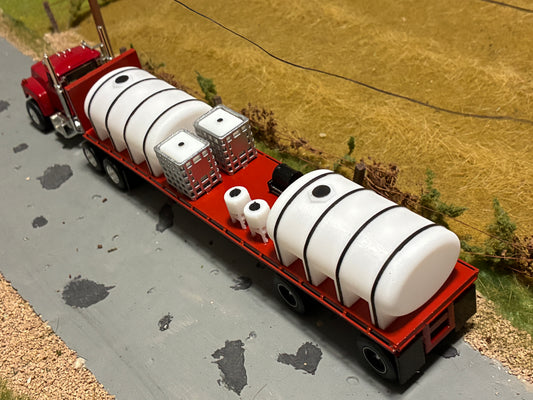 1/64 Old Style Liquid Fertilizer Tender Trailer Spread Axle