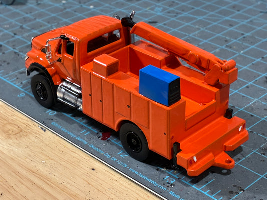 1/64 International WorkStar Service Truck Single Axle Orange
