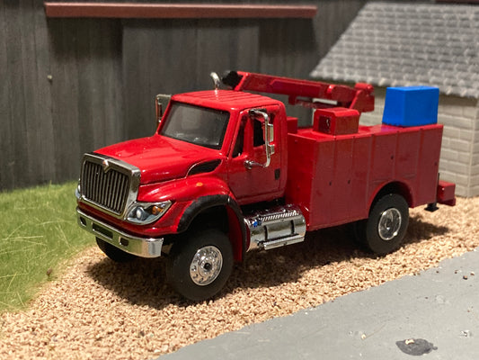 1/64 International WorkStar Service Truck Single Axle Red