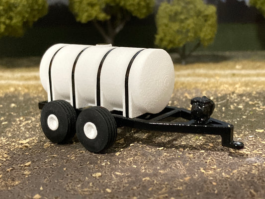 1/64 Liquid Fertilizer Tender Trailer Black 1,050 Gallons (fits ball style hitch)