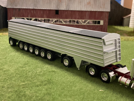 1/64 8 Axle 3 Hopper Grain Trailer for Semi Trucks