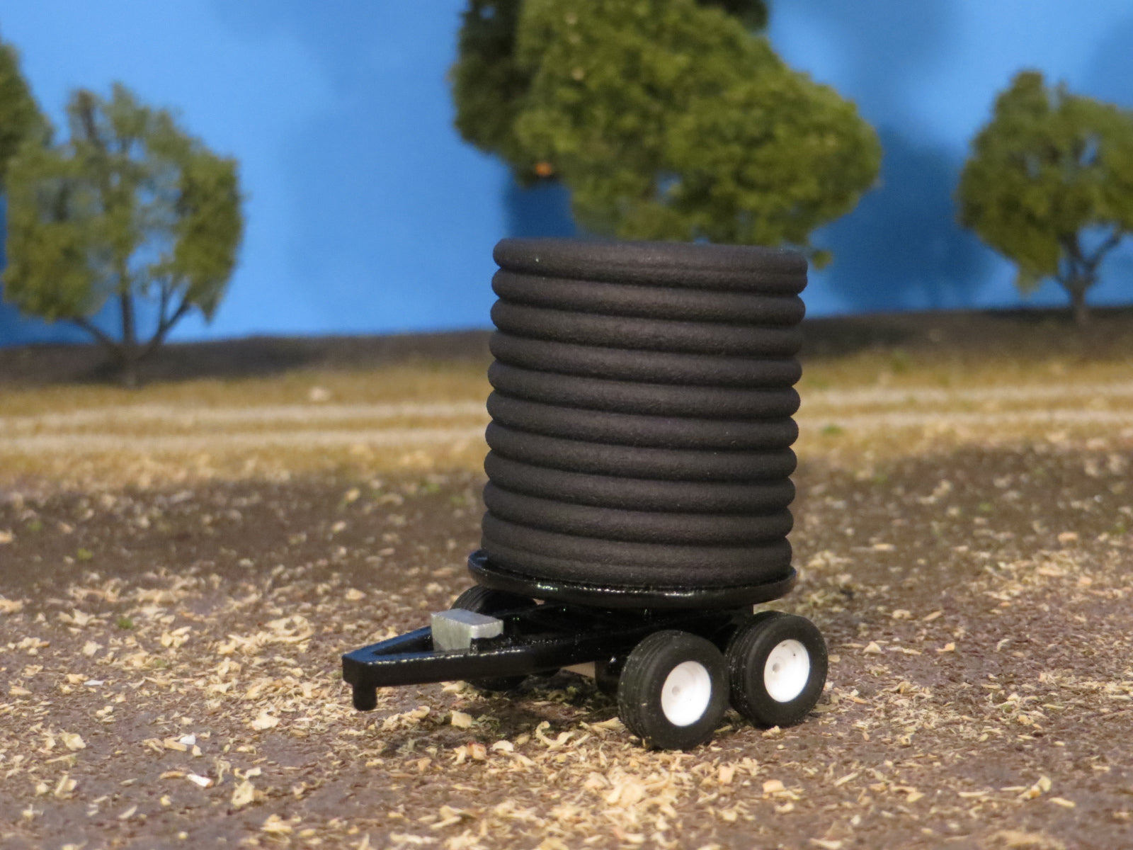 1/64 Tile Stringer Trailer (Black) – 2 Scale Fabrications